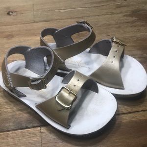 Sun San gold sandals